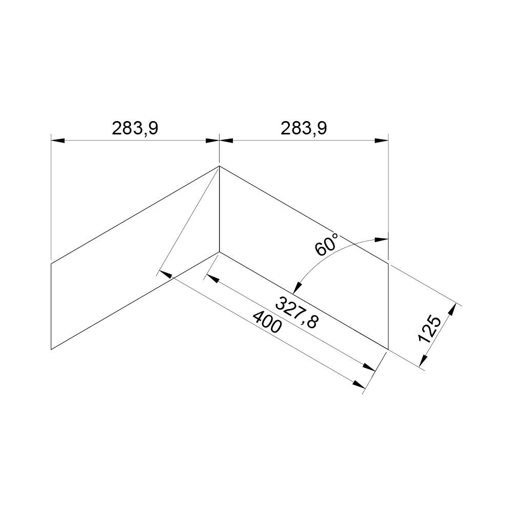 Паркет Елка Французская Lab Arte Chevron Дуб Натур Деликат лак 400/328х125х14/3/60°