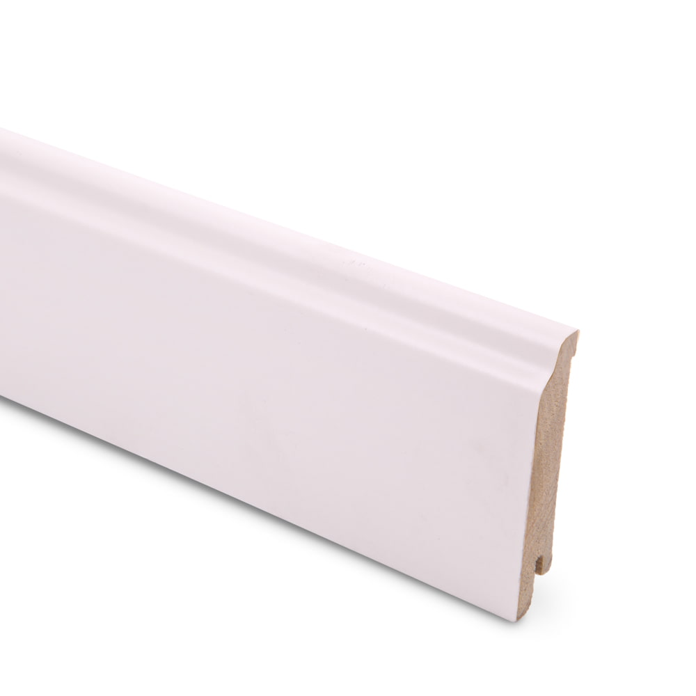 Плинтус шпонированный Lab Arte White 80х15х2500