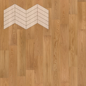 Паркет Елка Французская Lab Arte Chevron Дуб Селект лак 400/328х125х14/3/60° в интерьере