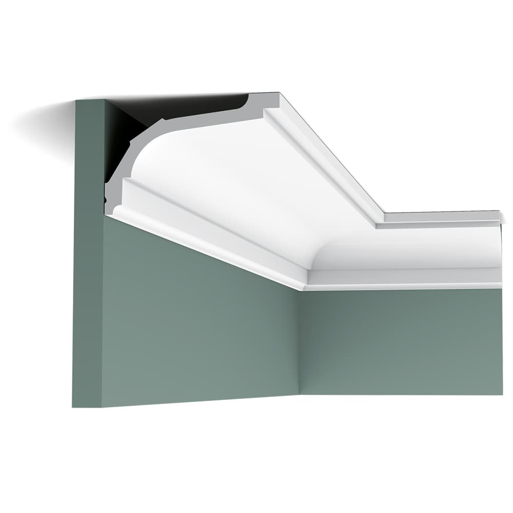 Плинтус из дюрополимера Orac Decor потолочный карниз C220 2000x76x11,6