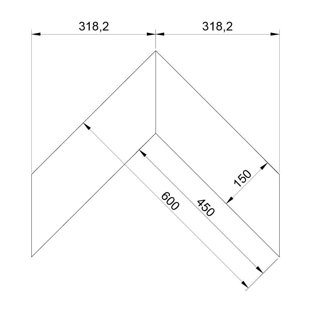 Паркет Елка Французская Lab Arte Chevron Дуб Рустик Лаунж лак 600/450х150х14/3/45°