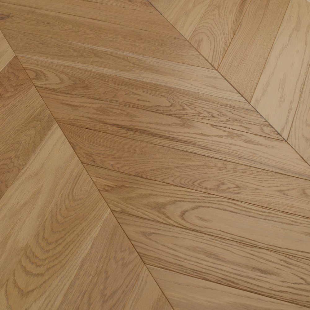 Паркет Елка Французская Lab Arte Chevron Дуб Натур Бург лак 600/475х125х14/3/45°