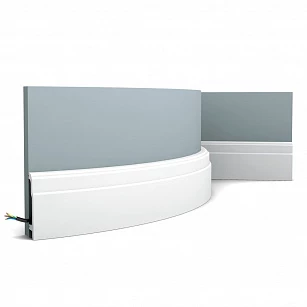 Плинтус из дюрополимера Orac Decor SX155F 2000х108х25 в интерьере