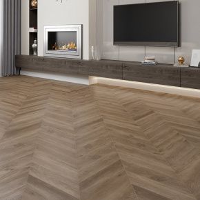 Ламинат ПВХ Alpine Floor Макадамия Chevron LVT ECO 20-5*** в интерьере