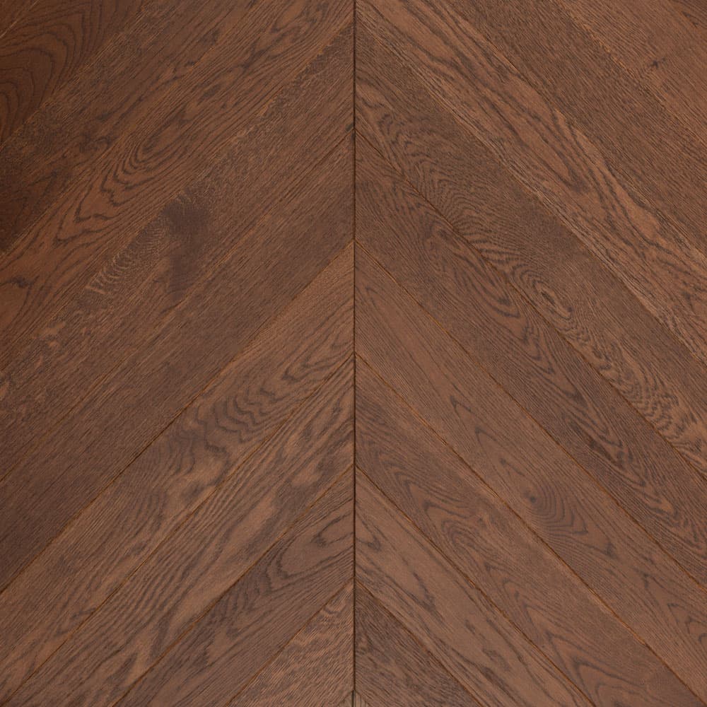 Паркет Елка Французская Lab Arte Chevron Дуб Рустик Табак лак 400/337х110х14/3/60°
